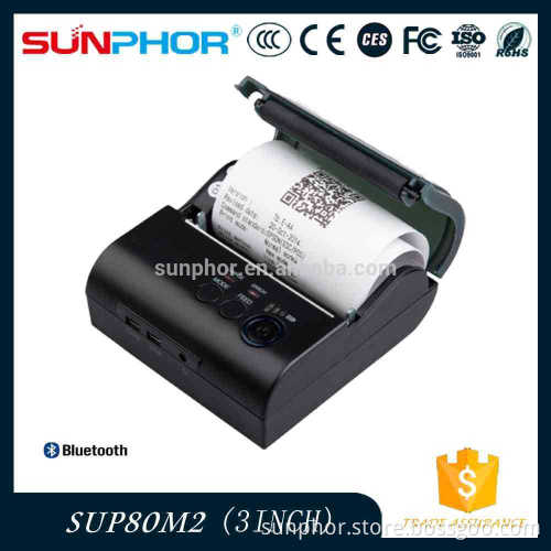 80mm Bluetooth/Serial Handheld Taxi Receipt Ticket Mini Wireless Printer